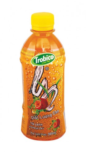 663 Trobico Green tea passion flavor pet bottle 360ml